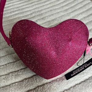 Pink Heart-Shaped Women's Bag